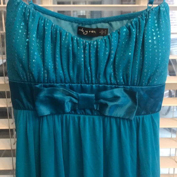 Turquoise blue dress - Picture 2 of 4